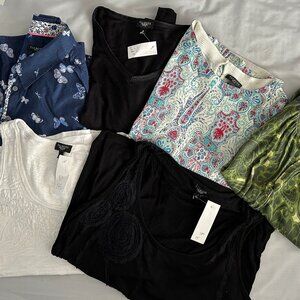 TALBOT'S PETITE Huge Bundle SZ SMALL 6 Items All Talbot's Sweaters/Tops